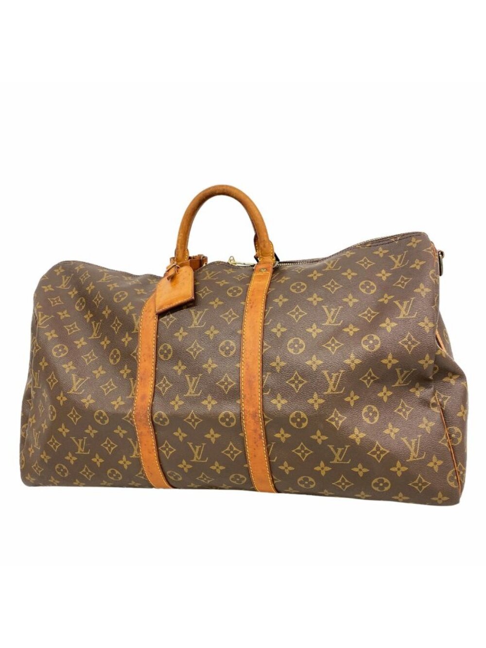 Louis Vuitton Boston Bag Monogram Keepall Bandouliere 55 Brown
